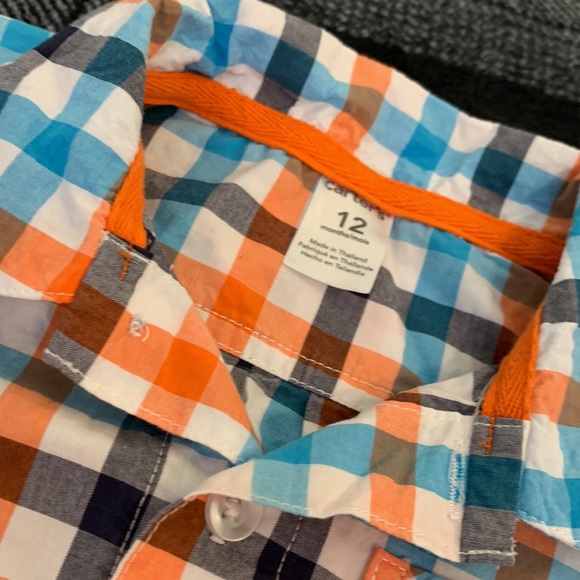 Carter’s Plaid Button Up Shirt - Picture 2 of 3